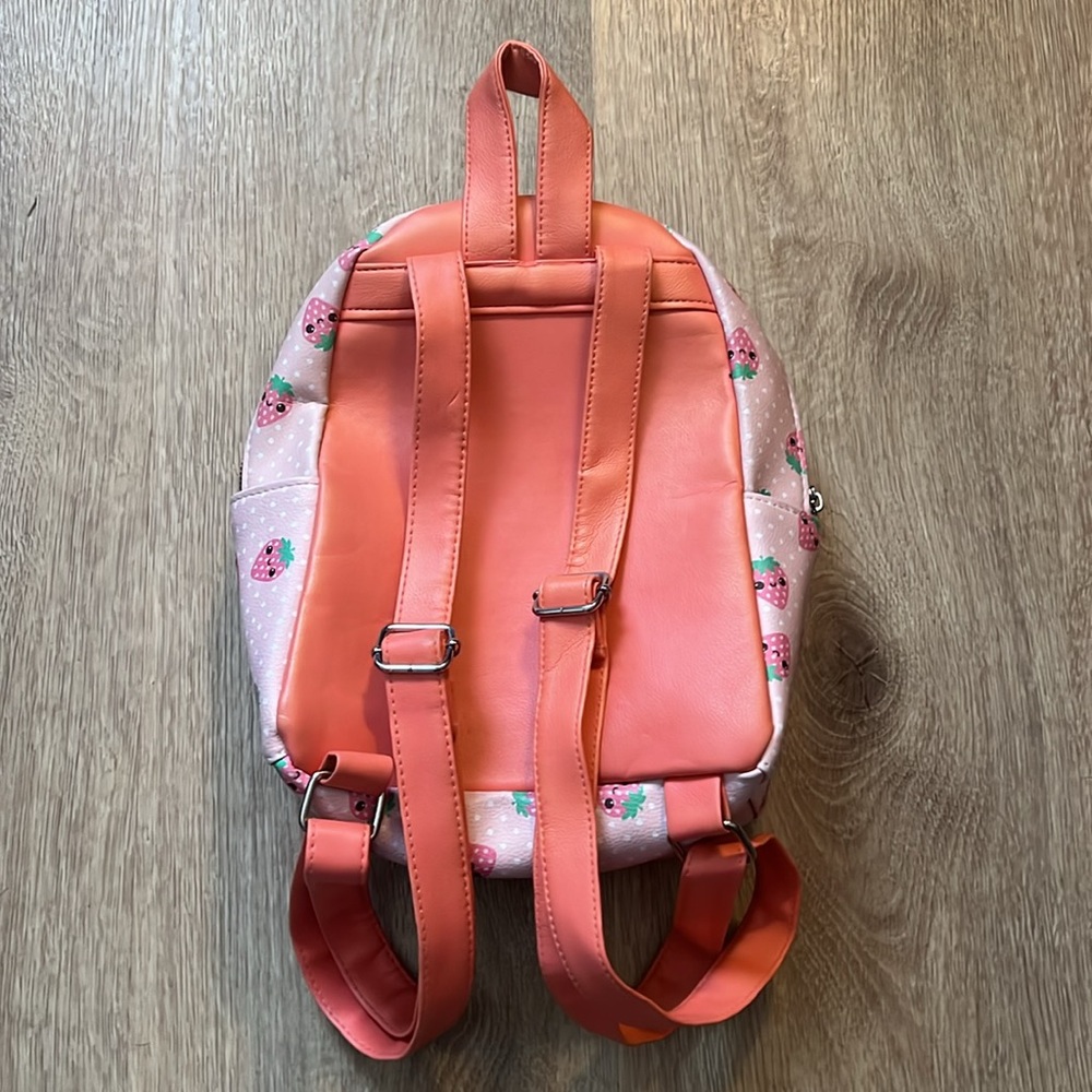 Strawberry Print Mini-Backpack - Picture 3 of 8